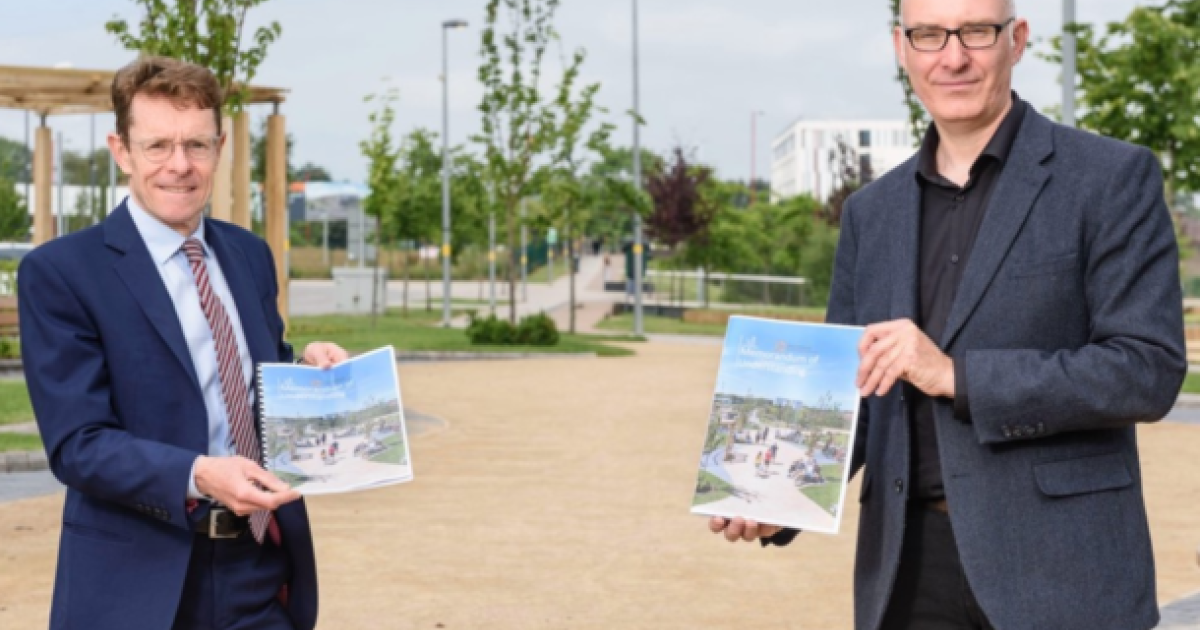 WMCA signs landmark agreement with St. Modwen to deliver 5,000 high quality and sustainable homes across the region